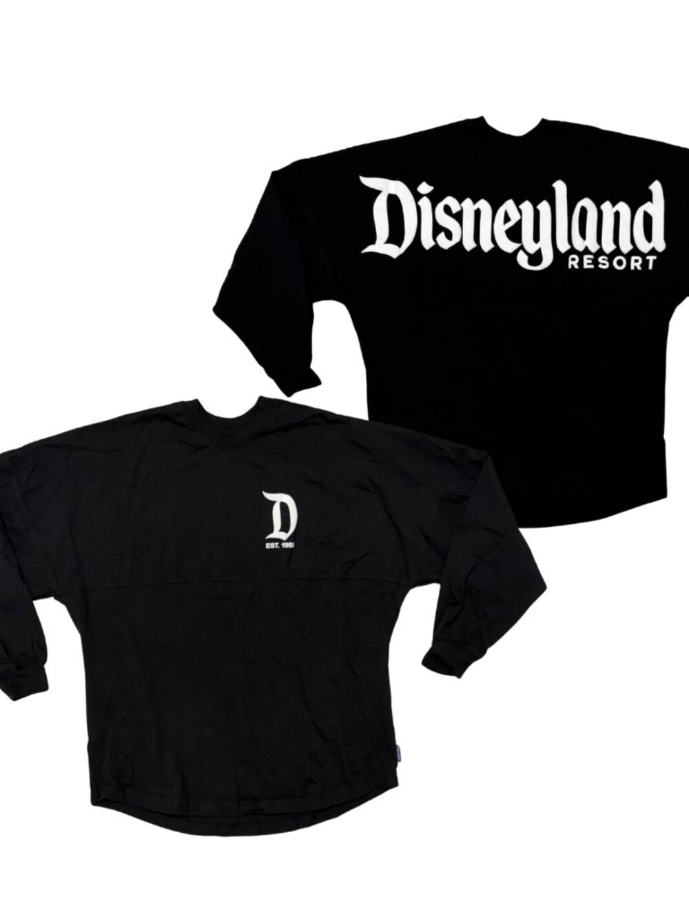 Disneyland Spirit Jersey Original Black and White 100% Cotton Relaxed Fit Size L
